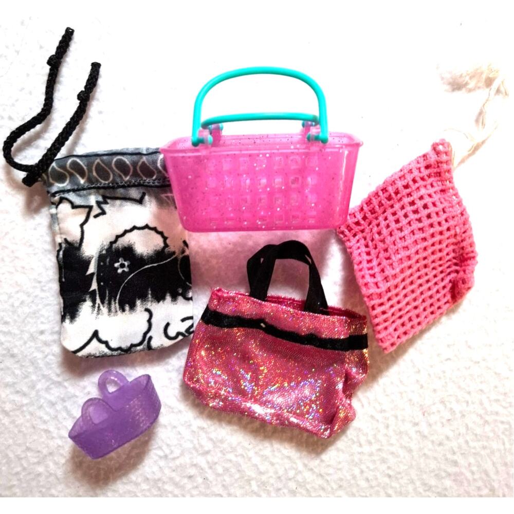 Y2K Barbie Size Tote Bags Laundry Basket Shopping Purse Oversized Accessories